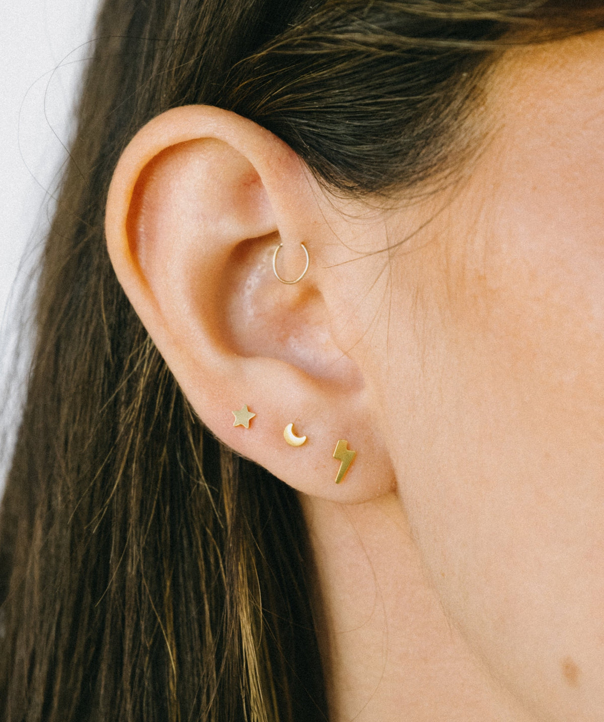 Moon Flat Back Stud