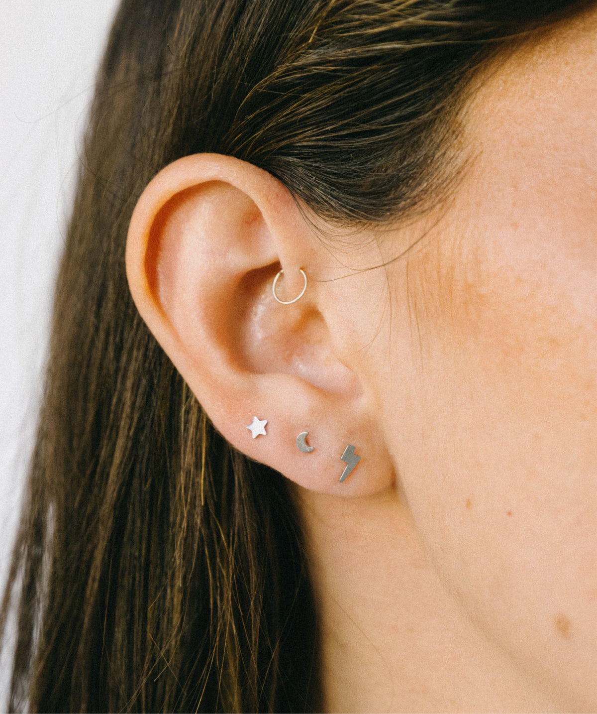 Moon Flat Back Stud