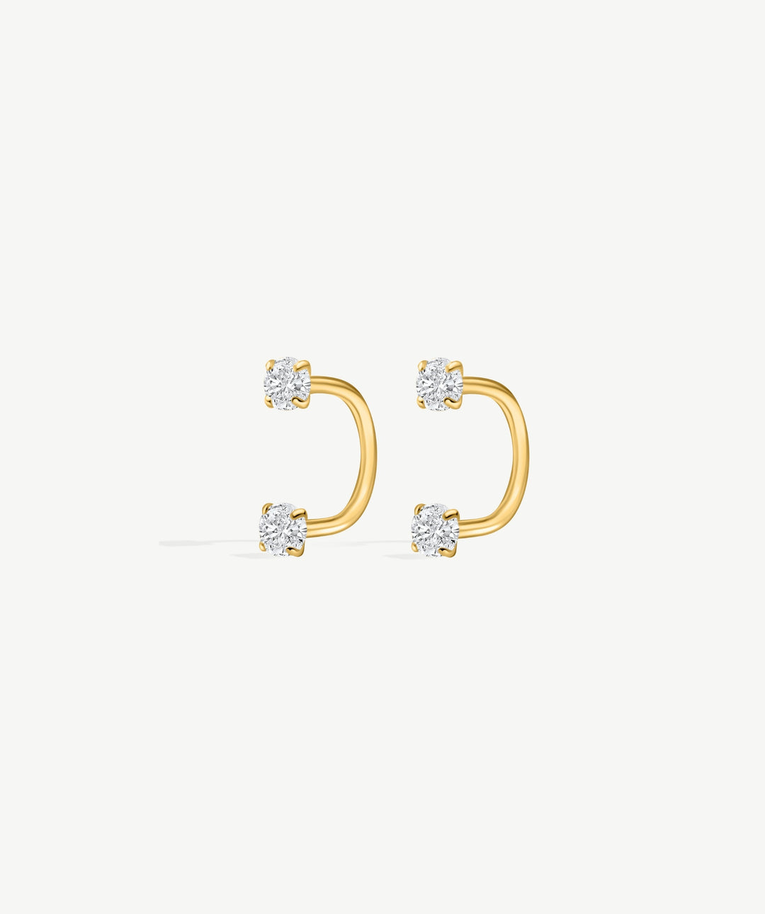 Bold Arc Hoop Earrings