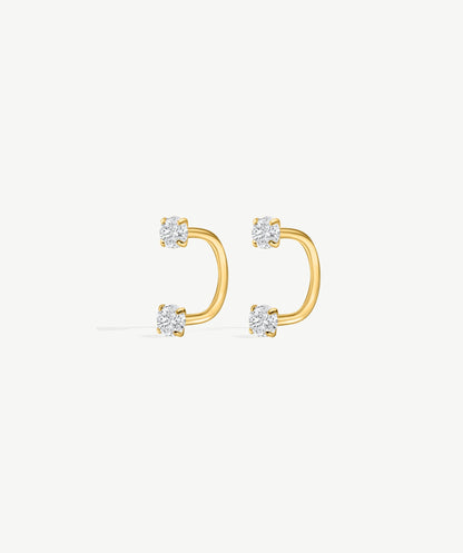 Bold Arc Hoop Earrings