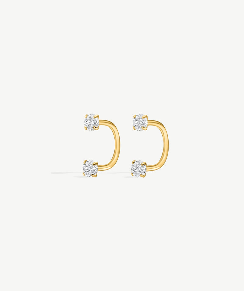 Bold Arc Hoop Earrings