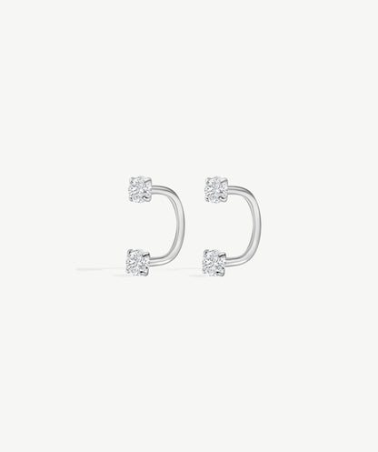 Bold Arc Hoop Earrings