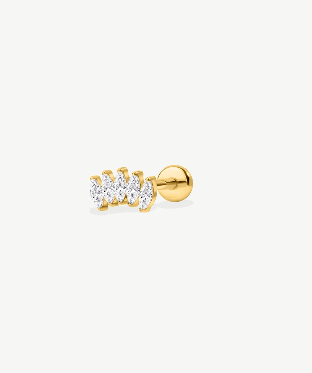 Crown Marquise Flat Back Stud
