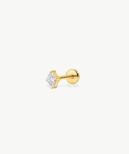 Diamond Shape Flat Back Stud