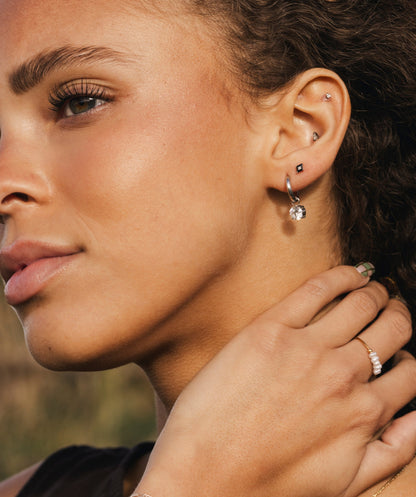 Diamond Shape Flat Back Stud