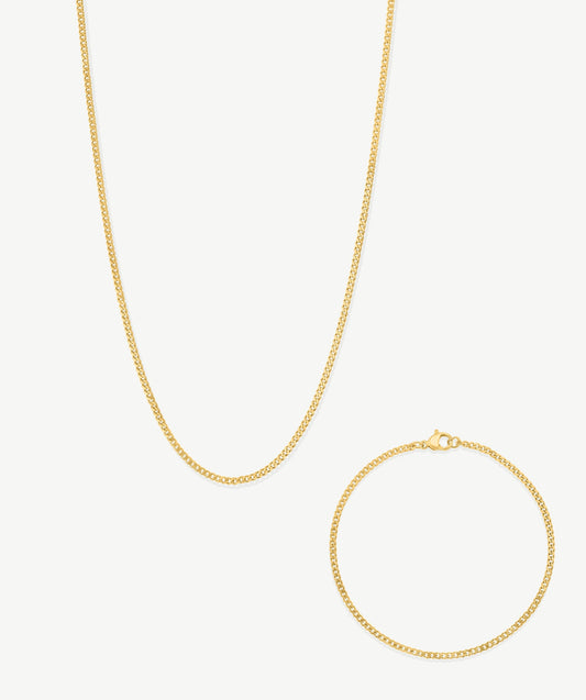 Men's Curb Chain Set