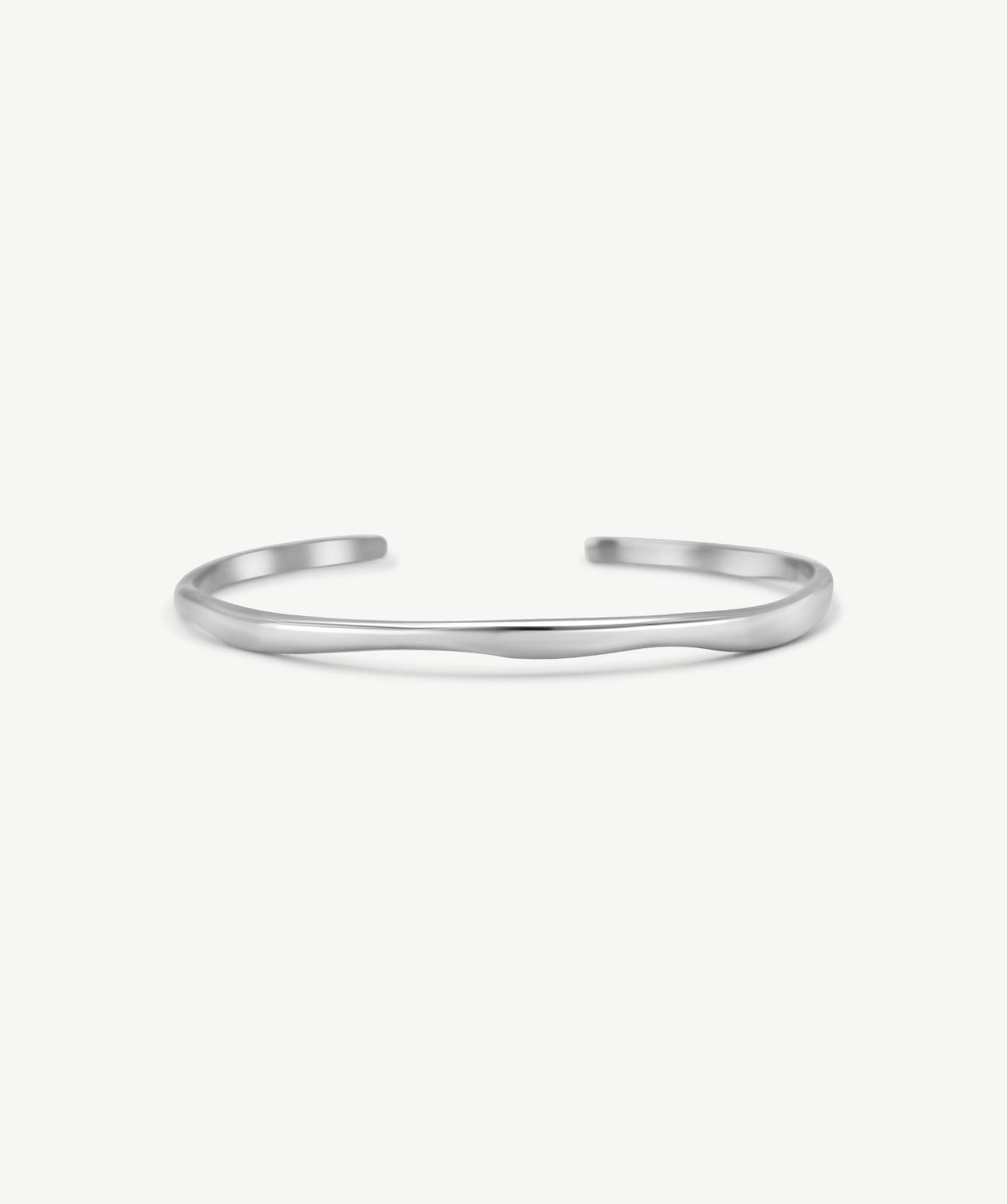 Slim Wavy Cuff Bracelet