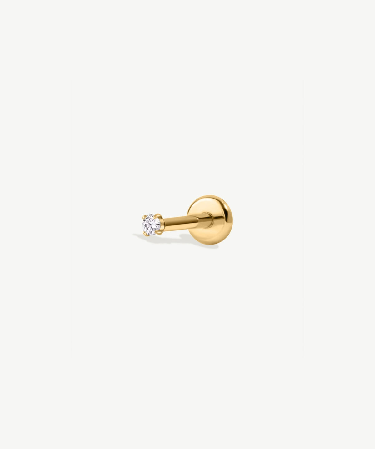 Solitaire CZ Flat Back Stud
