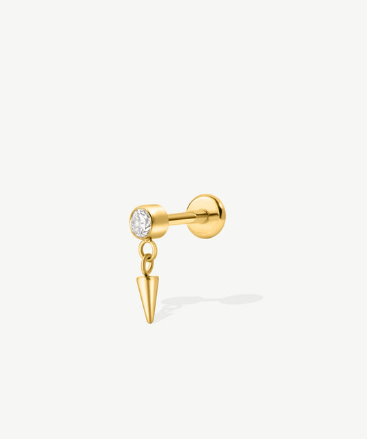 Spike Dangle Flat Back Stud