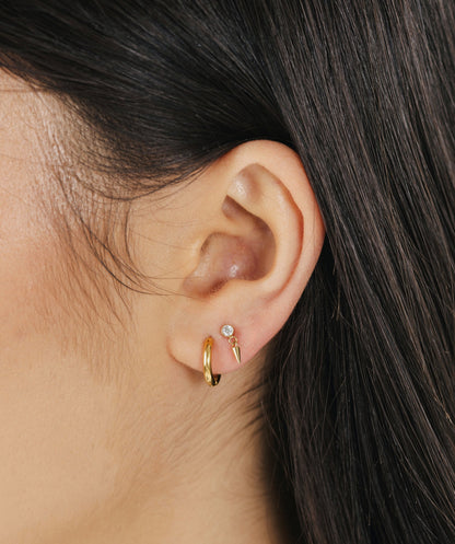 Spike Dangle Flat Back Stud