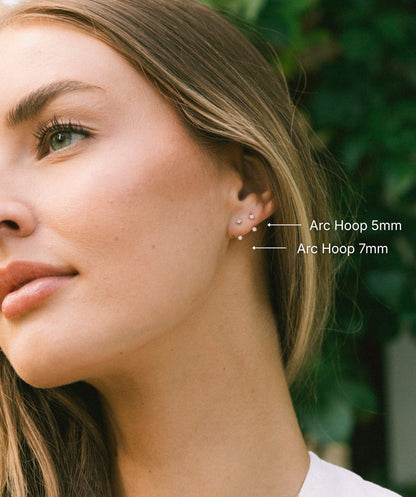 Arc Hoop Earrings