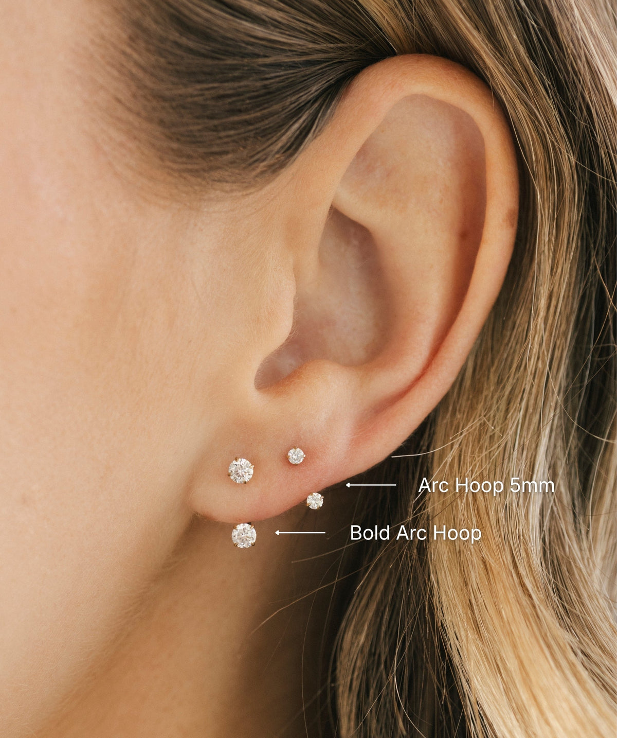 Arc Hoop Earrings