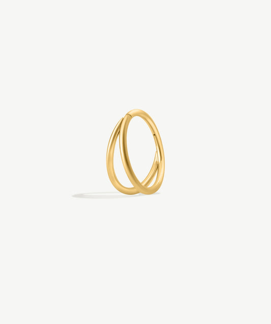 Double Clicker Hoop Earrings