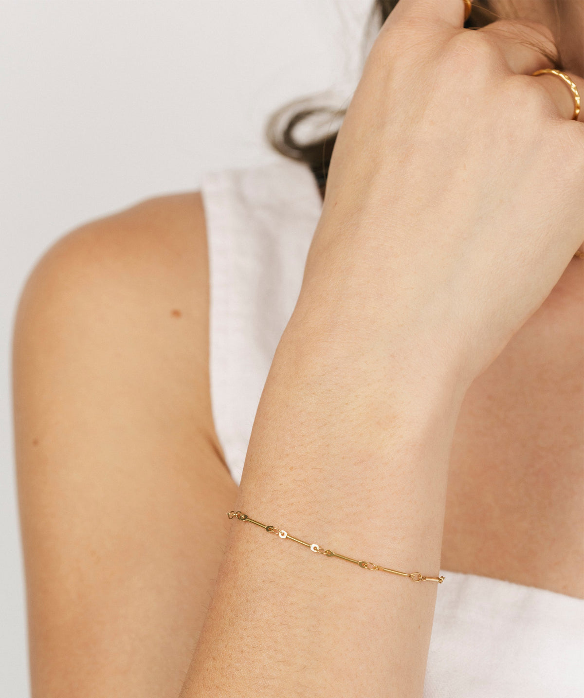 Gold Bar Bracelet