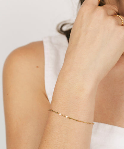 Gold Bar Bracelet
