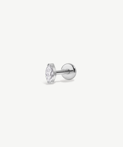 Marquise Flat Back Stud