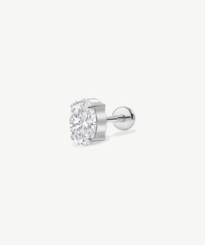 Oval Flat Back Stud