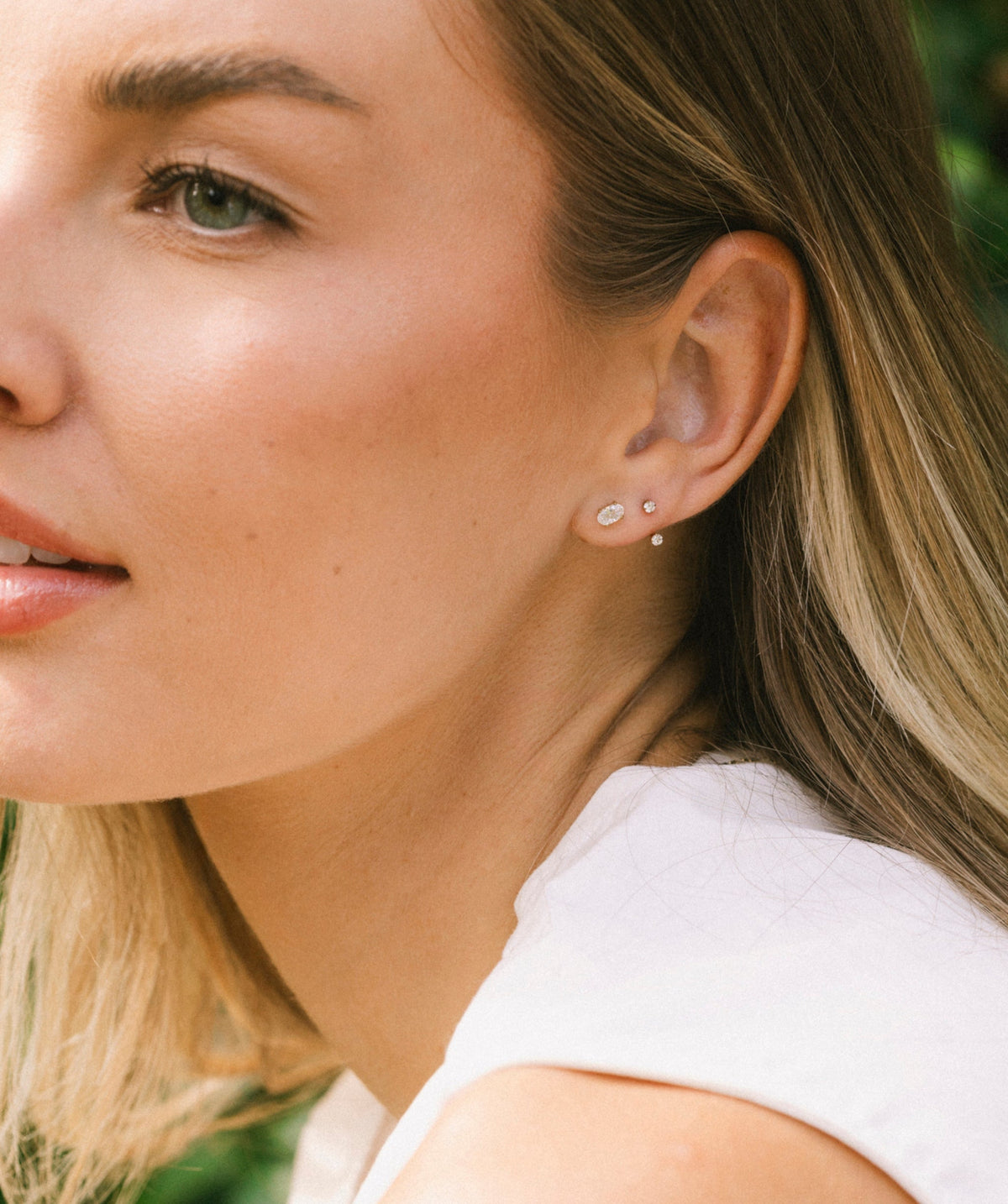 Petite Oval Flat Back Stud