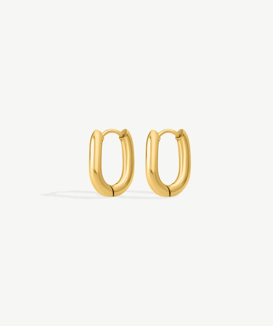 U-Shape Huggie Earrings